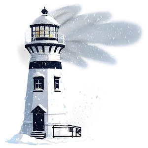 Snowy Lighthouse Png Hhe10 PNG image