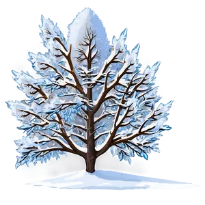 Snowy Maple Tree PNG 67