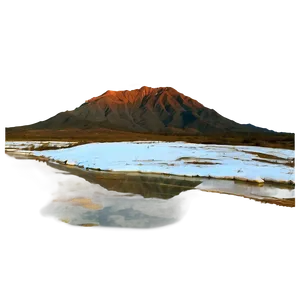 Snowy Mountain And Hot Springs Png Iav24 PNG image