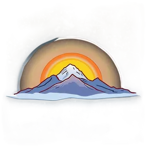 Snowy Mountain During Sunset PNG Dnt PNG