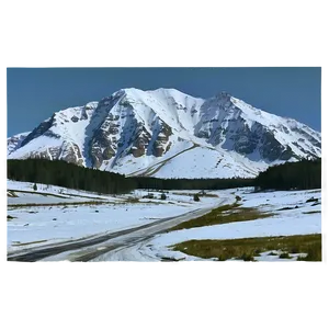 Snowy Mountain Pass PNG 05032024 PNG