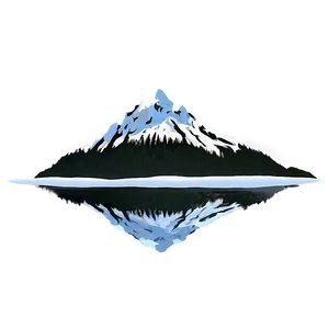 Snowy Mountain Reflection PNG Ixj