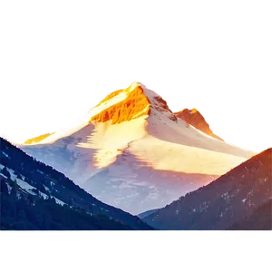 Snowy Mountain Sunrise Png 19 PNG image