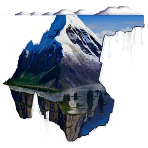 Snowy Mountain Transparent PNG 05252024