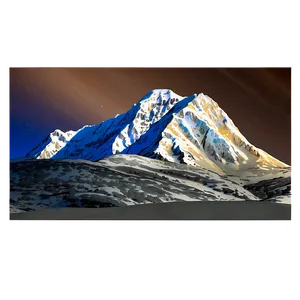 Snowy Mountain Twilight PNG Rdi72