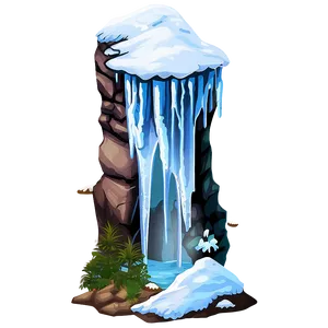 Snowy Mountain With Ice Cave PNG 97 PNG