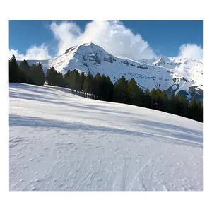 Snowy Mountain With Ski Slopes Png 06252024 PNG image