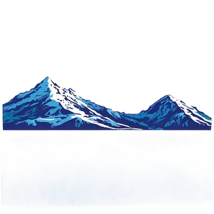 Snowy Mountain With Snowflakes PNG Qpv74