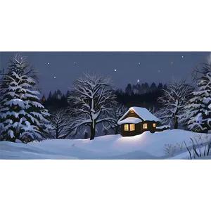 Snowy Night Christmas Eve Png 29 PNG image