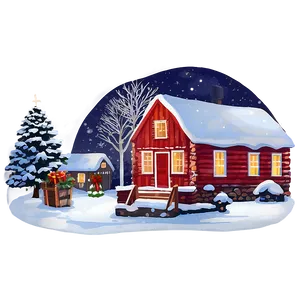 Snowy Night Christmas Eve Png 45 PNG image