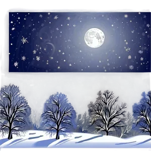 Snowy Night Transparent PNG 26