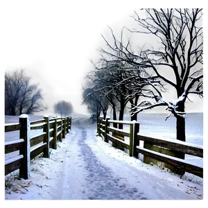 Snowy Path Blizzard PNG 06242024