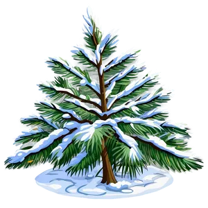 Snowy Pine Tree Png Rcm8 PNG image