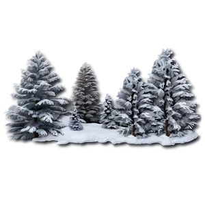 Snowy Pine Trees Forest Png 04292024 PNG image