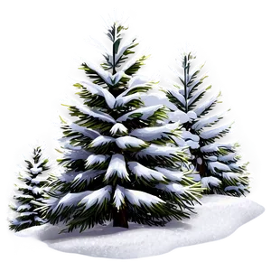 Snowy Pine Trees Forest Png 31 PNG image