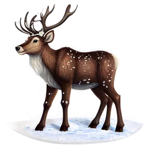 Snowy Reindeer Png Ojr PNG image