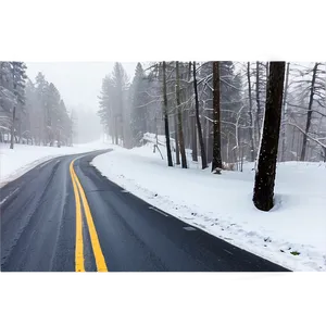 Snowy Road Blizzard Png 35 PNG image