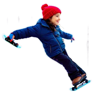 Snowy Skating Adventure Png 21 PNG image