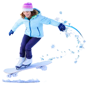 Snowy Skating Adventure Png 62 PNG image