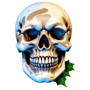 Snowy Skull Decoration PNG C PNG