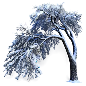 Snowy Tree In Blizzard PNG 26 PNG