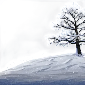 Snowy Tree In Blizzard PNG 71 PNG