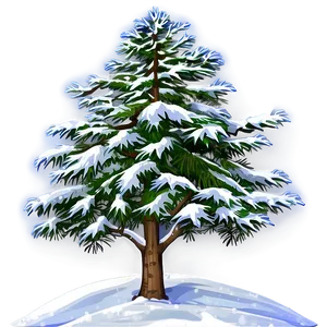 Snowy Tree In Park PNG Vou PNG