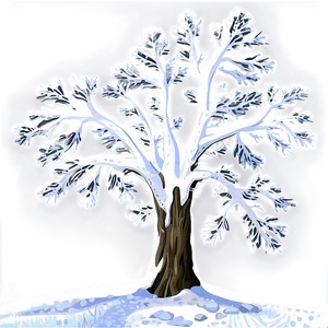 Snowy Tree In Valley PNG 23 PNG