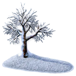 Snowy Tree In Valley PNG 25 PNG