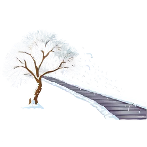 Snowy Tree Pathway PNG Jcr52 PNG