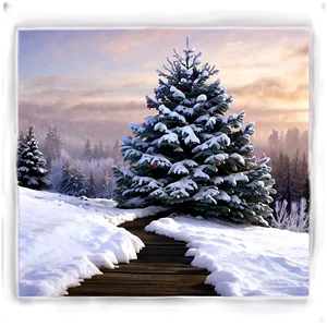 Snowy Tree Pathway PNG Yyc PNG