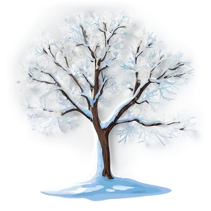 Snowy Tree Png 06212024 PNG image