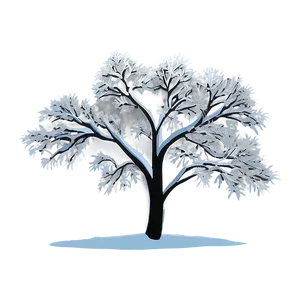 Snowy Tree Silhouette Png 31 PNG image