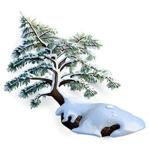Snowy Tree Top PNG Dfx PNG