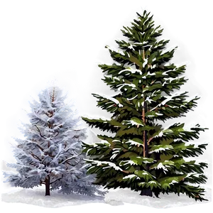 Snowy Tree Tops PNG Kce18 PNG