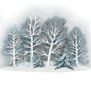 Snowy Trees Transparent PNG 46