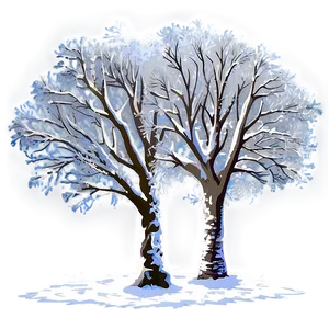 Snowy Trees Transparent PNG Kmi56 PNG