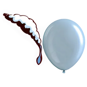 Snowy White Balloons PNG 12