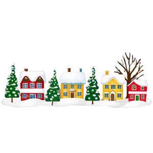 Snowy Winter Town Png Wwo93 PNG image