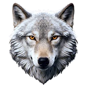 Snowy Wolf Face Image PNG 39 PNG