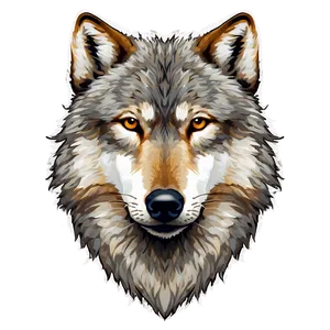 Snowy Wolf Face Image Png Fym PNG image