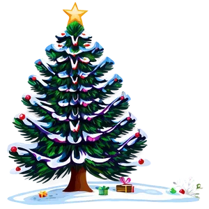 Snug Christmas Tree Art PNG Lfp PNG