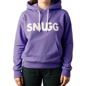 Snug Purple Hoodie Representation PNG 51