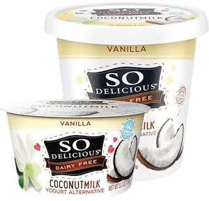 So Delicious Coconut Milk Yogurt Alternative Vanilla PNG image