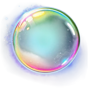 Soap Bubble With Light Flare PNG 06262024