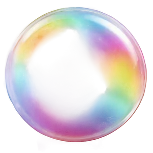 Soap Bubble With Rainbow Colors PNG 26