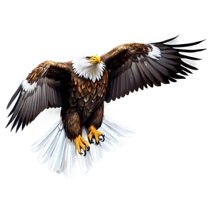 Soaring Golden Eagle PNG Srj