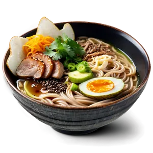 Soba Ramen Bowl PNG Unu