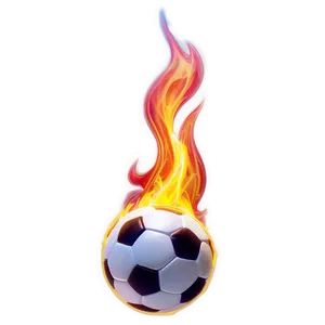 Soccer Ball Fire Trail Png 65 PNG image