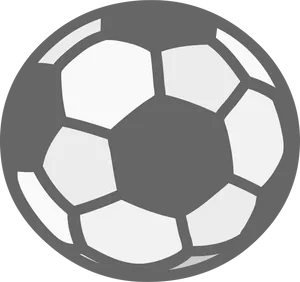 Soccer Ball Icon Gray Scale PNG image
